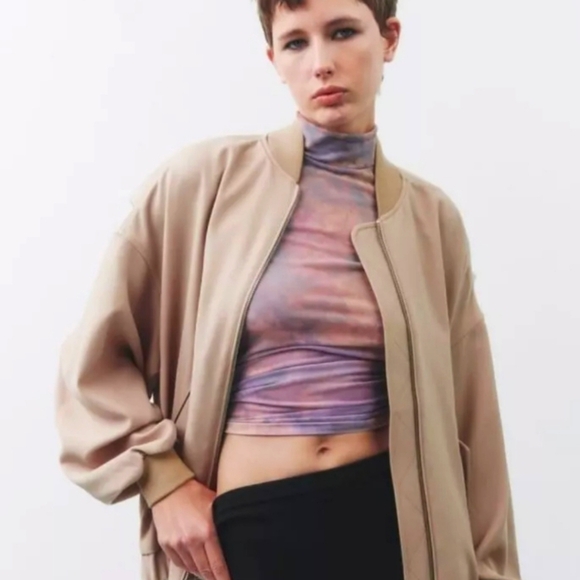 Zara Oversized Bomber Jacket - Picture 2 of 10